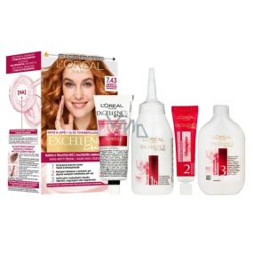 Loreal Paris Excellence Creme barva na vlasy 7.43 Blond měděná zlatá