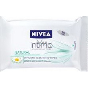 Nivea Intimo Natural ubrousky pro intimní hygienu 20 kusů