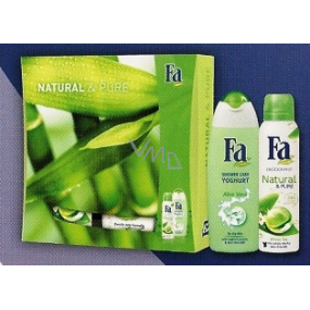 Fa Natural & Pure sprchový gel 250 ml+ deodorant sprej 150 ml, kosmetická sada