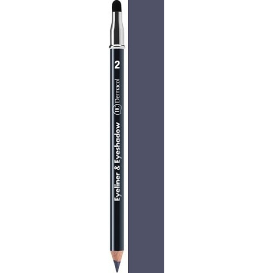 Dermacol Eyeliner & Eye Shadow 2v1 kajalová tužka a oční stíny 02 1,6 g
