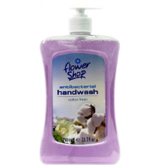 FlowerShop Handwash Cotton Fresh antibakteriální mýdlo dávkovač 750 ml