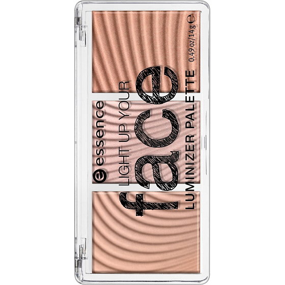Essence Light Up Your Face rozjasňující paletka 10 Ready, Set, Glow! 14 g