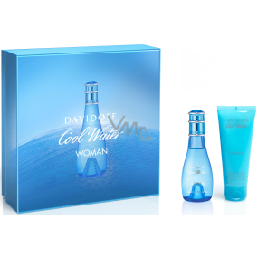 Davidoff Cool Water Woman toaletní voda 50 ml + tělové mléko 75 ml, dárková sada