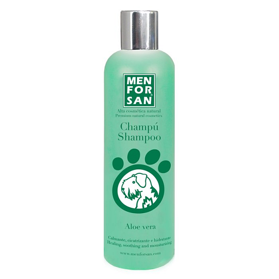 MenForSan Aloe Vera přírodní zklidňující, hojivý šampon pro psy 300 ml
