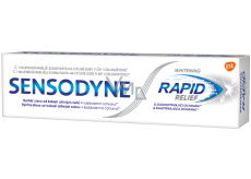 Sensodyne Rapid Whitening Rychlá úleva zubní pasta s fluoridem šetrně bělí citlivé zuby 75 ml