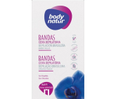 Body Natur Orchidej epilační voskové pásky pro oblasti bikin a podpaží pro citlivou pokožku 12 kusů + poepilační ubrousky 5v1 2 kusy