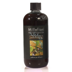 Millefiori Milano Natural Sandalo Bergamotto - Santálové dřevo a Bergamot Náplň difuzéru pro vonná stébla 500 ml