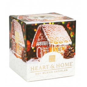 Heart & Home Perníková chaloupka Sojová vonná svíčka bez obalu hoří až 15 hodin 53 g