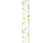 Ditipo Dárkový balicí papír 70 x 200 cm bílý luční kvítí