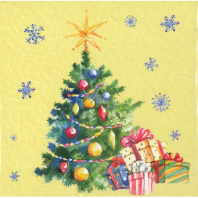 Nekupto Vánoční kartičky na dárky Vánoční stromeček 6,5 x 6,5 cm 6 kusů