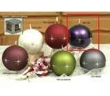 Lima Zirkon svíčka koule lila 100 mm 1 kus
