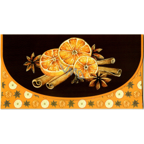 Nekupto Přání obálka na peníze vánoční Pomeranč se skořicí 116 x 220 mm