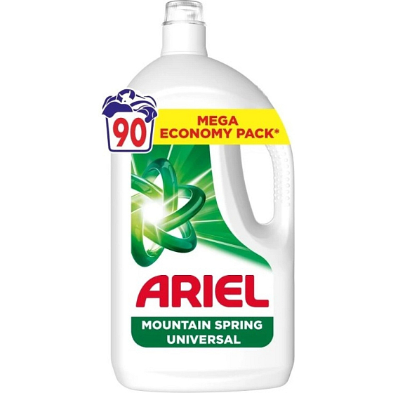 Ariel Mountain Spring prací gel, 90 praní, 4,05 l