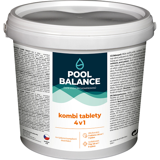POOL Bazénová chemie Kombi tablety 4v1 2,2 kg