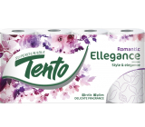 Tento Ellegance Pink Decor toaletní papír 150 útržků 3 vrstvý 8 kusů