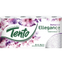 Tento Ellegance Pink Decor toaletní papír 150 útržků 3 vrstvý 8 kusů