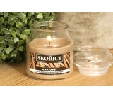 Lima Aroma Dreams Skořice aromatická svíčka sklenička s víčkem 120 g