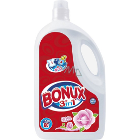 Bonux Rose 3v1 tekutý prací gel 60 dávek 3,9 l