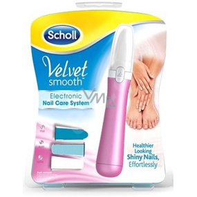 Scholl Velvet Smooth Nail Care System Pink elektrický pilník na nehty