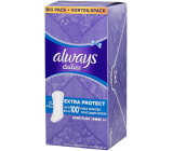 Always Dailies Extra Protect Long Plus s jemnou vůní slipové intimní vložky 44 kusů