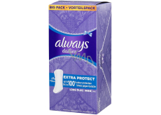 Always Dailies Extra Protect Long Plus s jemnou vůní slipové intimní vložky 44 kusů