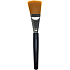 Kosmetický štětec na tvářenku rovný plochý oranžový vlas 18 cm