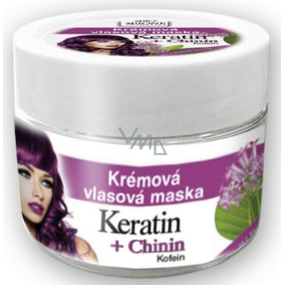 Bione Cosmetics Keratin & Chinin krémová vlasová maska 260 ml