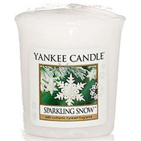 Yankee Candle Sparkling Snow - Jiskrný sníh vonná svíčka votivní 49 g