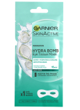 Garnier Moisture + Smoothness vyhlazující textilní maska na oči 15 minutová s kokosovou vodou a kyselinou hyaluronovou 6 g