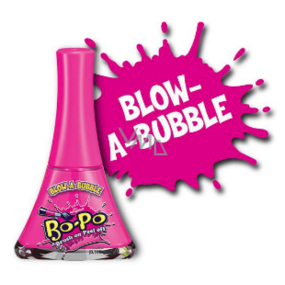 Bo-Po Lak na nehty slupovací růžový s vůní Blow-A-Bubble pro děti 5,5 ml