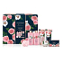 Baylis & Harding Čerstvé růže sprchový gel 300 ml + pěna do koupele 300 ml + mléko na tělo a ruce 130 ml + mycí gel 130 ml + toaletní mýdlo 100 g + koupelové krystalky 100 g + žínka, kosmetická sada