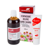 Aromatica Echinaceové bylinné kapky pro přirozenou obranyschopnost 100 ml + Kosmín na rty 25 ml, duopack