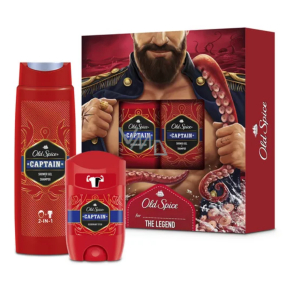 Old Spice Captain deodorant stick 50 ml + sprchový gel 250 ml, kosmetická sada pro muže