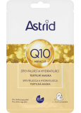 Astrid Q10 Miracle zpevňující a hydratující pleťová textilní maska 20 ml
