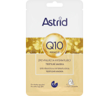 Astrid Q10 Miracle zpevňující a hydratující pleťová textilní maska 20 ml