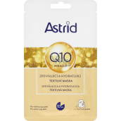 Astrid Q10 Miracle zpevňující a hydratující pleťová textilní maska 20 ml