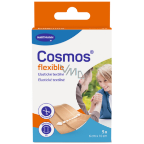Cosmos Flexible náplast elastická textilní 6 x 10 cm 5 kusů