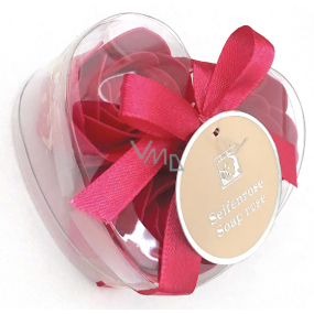Salsa Collection Fleur Rose květy růží do koupele Tmavě růžové 3 x 4 g