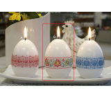 Lima Kraslice svíčka Slovácký vzor pruh vajíčko 60 x 90 mm 1 kus