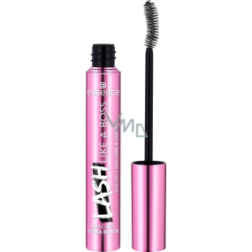 Essence Lash Like a Boss Instant Volume & Length objemová a prodlužující voděodolná řasenka Ultra černá 9,5 ml