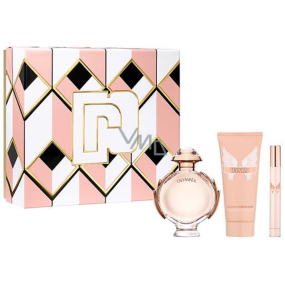 Paco Rabanne Olympea parfémovaná voda 80 ml + tělové mléko 100 ml + parfémovaná voda 10 ml miniatura, dárková sada pro ženy