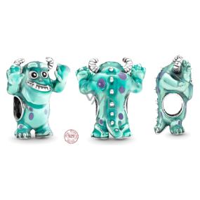 Charm Sterlingové stříbro 925 Disney Pixar Příšerky s.r.o., Sulley, korálek na náramek