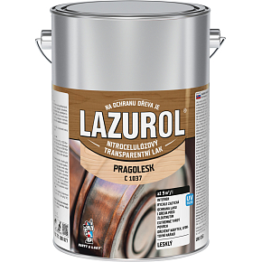Lazurol Pragolesk C1037 nitrocelulózový lak na dřevo 4 l