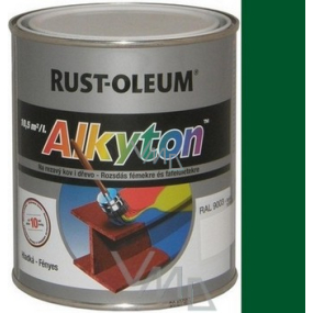 Alkyton Antikorozní barva na kov i dřevo Ral 6005 Mechová zelená lesklá 0,75 l