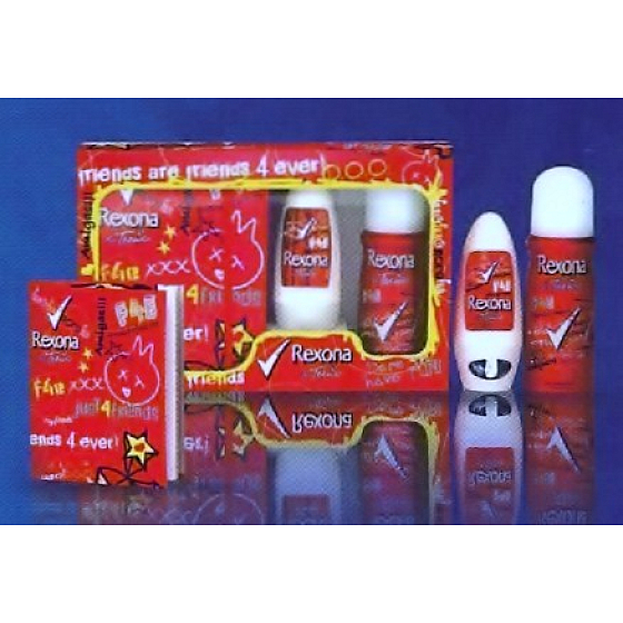 Rexona F4E for Teens s poznámkovým blokem, kosmetická sada