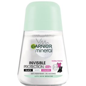 Garnier Mineral Invisible Black & White 48hkuličkový antiperspirant deodorant roll-on pro ženy 50 ml