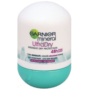Garnier Mineral Ultra Dry Intensive Dry Protection 48h kuličkový antiperspirant deodorant roll-on pro ženy 50 ml