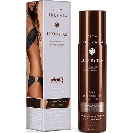 Vita Liberata pHenomenal Samoopalovací tónovací mléko na tvář a tělo pro 2-3 týdenní opálení Dark - tmavý 125 ml