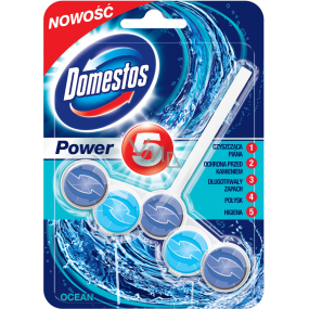 Domestos Power 5 Ocean Wc tuhý blok 55 g