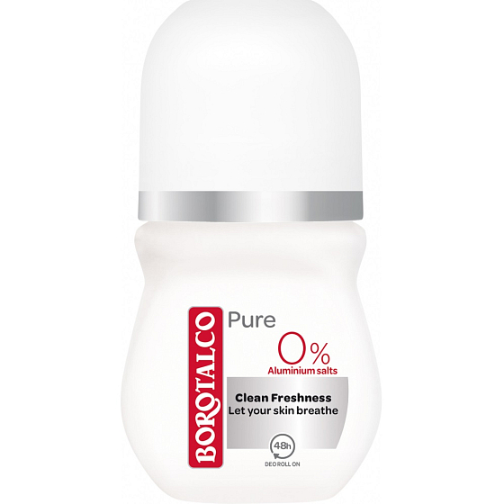 Borotalco Pure kuličkový antiperspirant deodorant roll-on unisex 50 ml
